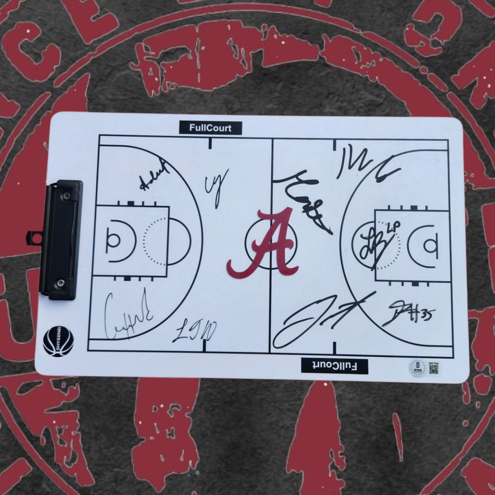 Team signed 2025 mens basketball team signed clipboard  